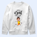Custom Photo Best Daddy Ever Dancing Kids - Personalized T Shirt