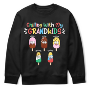 Chilling With My Grandkids - Personalized T Shirt