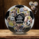 Custom Photo I Scored A Goal With You Dad - Personalized Soccer Ball