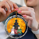 Grow Old Friends - Personalized Circle Glass Ornament