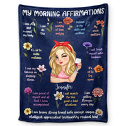 Affirmation Blanket - Personalized Fleece Blanket, Sherpa Blanket