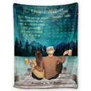 Gift For Couples, Gift For Husband, Gift For Wife, Gift For Boyfriend, Gift For Girlfriend - The Day I Met You Couple Calendar - Personalized Fleece Blanket, Sherpa Blanket