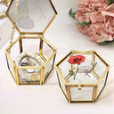 Gift For Yourself, Gift For Women - Birth Month Flowers Bloom Where You're Planted - Personalized Glass Jewelry Box