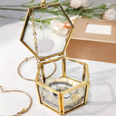 Gift For Yourself, Gift For Women - Birth Month Flowers Bloom Where You're Planted - Personalized Glass Jewelry Box