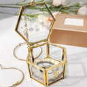 Gift For Mother,Gift For Grandma,Love - Grandma's Garden Birth Flower - Personalized Glass Jewelry Box