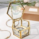 Gift For Daughter, Mom, Daughters - My Daughter Never Forget That I Love You Forever - Personalized Glass Jewelry Box
