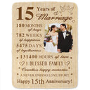 Wedding Anniversary,Gift For Couples,Gift For Husband,Gift For Wife,Happy - Custom Photo Wedding Anniversary Wedding Gift - Personalized Fleece Blanket, Sherpa Blanket