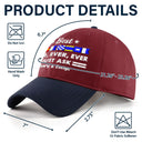 Gift For Father,Gift For Grandpa,Happy - Best Dad Ever Nautical Flags Marine Code - Personalized Embroidered Two Tone Cap