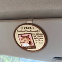 Gift For Husband,Parents,Gift For Yourself,Gift For Men,Gift For Grandpa,Gift For Father,French,Custom Photo,Love,Gift For Grandparents,Non-Eng,Photo,Grateful - Photo Personnalisable Conduis Prudemment Je T'aime - Clip De Pare-Soleil De Voiture À Forme Spéciale Personnalisé