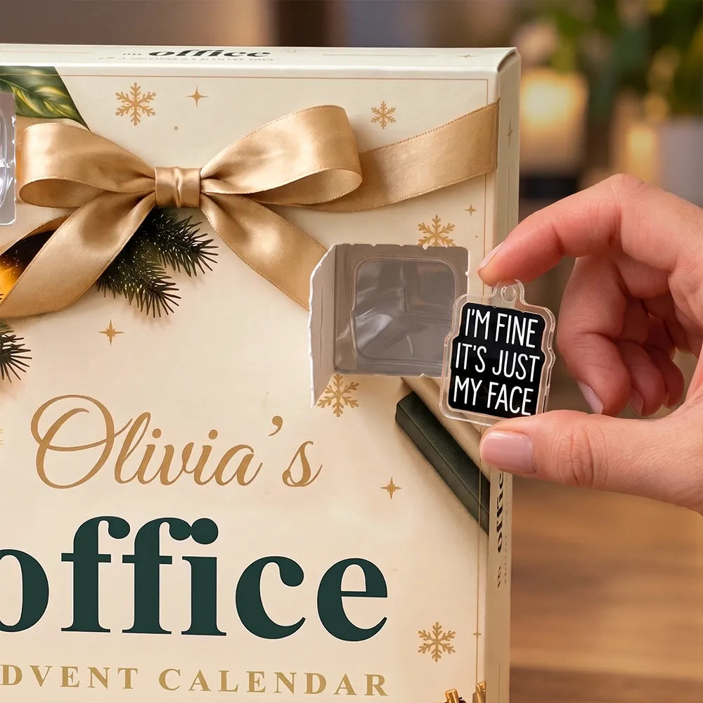 Christmas,Custom Text,Duck,Farm,Gift For Colleagues,Humorous,Pet Lovers - Custom Name Office Coworker Colleague - Personalized Christmas Countdown Advent Calendar