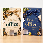 Christmas,Custom Text,Duck,Farm,Gift For Colleagues,Humorous,Pet Lovers - Custom Name Office Coworker Colleague - Personalized Christmas Countdown Advent Calendar