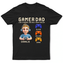 Dad - Children,Gift For Father,Gaming,Non-Eng,Icon,Humorous - Gamer Dad Only Much Cooler - Personalized T Shirt