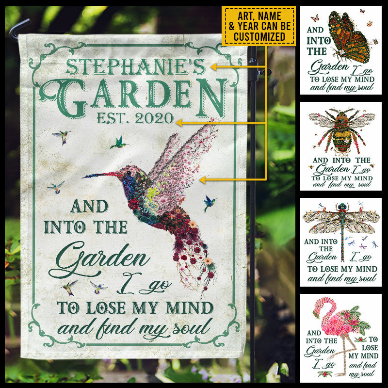 Garden Floral Art Find My Soul Custom Flag
