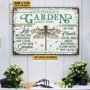 Garden Floral Art And When Life Custom Classic Metal Signs