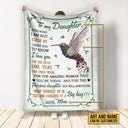Garden Gift For Daughter Granddaughter Niece Floral Art Even When Custom Blanket