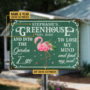 Garden Greenhouse Floral Art Find My Soul Custom Classic Metal Signs