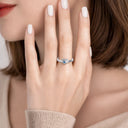 Gift For Women,Gift For Grandma,Gift For Yourself,Gift For Mother,Sad,Memorial - Gemstones Birth Month Memorial Mom Grandma Jewelry - Personalized Birthstone Heart Ring