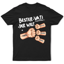 Gift For Father,Gift For Grandpa - Ghettofaust Bester Papa Opa Der Welt - Personalisiertes T Shirt