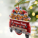 Independence Day,America 250th,Christmas,Proud,Family,Icon - Gingerbread 250 Years Of Freedom - Personalized Custom Shaped Acrylic Ornament