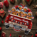 Independence Day,America 250th,Christmas,Proud,Family,Icon - Gingerbread 250 Years Of Freedom - Personalized Custom Shaped Acrylic Ornament