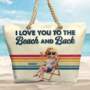 Travel, Summer, Beach, Gift For Bestie - Girls Trip Besties Beach Vacation - Personalized Beach Bag