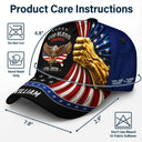 America 250th,Independence Day,Top Market,Gift For Yourself,Proud,Icon - God Bless America - Personalized Classic Cap