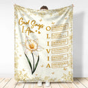 Gift For Yourself, Gift For Women, Happy, Gift For Men, Top Market - God Says I Am Birth Flower 3D Effect Name Letter In Bible - Personalized Fleece Blanket, Sherpa Blanket