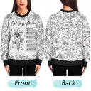 Gift For Yourself,Gift For Women,Christmas,Happy,Christian, Top Market - God Says I Am Toile De Jouy Flower - Personalized Unisex Ugly Sweater