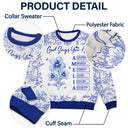 Gift For Yourself,Gift For Women,Christmas,Happy,Christian, Top Market - God Says I Am Toile De Jouy Flower - Personalized Unisex Ugly Sweater