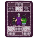 Gift For Women,Gift For Grandma,Grandma - Grandkids,Gift For Grandkids,Gift For Mother,Mom - Daughters (Adult),Mom - Daughters (Young),Mom - Sons,Mom - Children,Gift For Daughter,Gift For Son,Love - Grandma Grandkids Hug This Blanket - Personalized Fleece Blanket, Sherpa Blanket