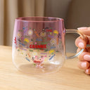 Gift For Grandma, Gift For Mother, Love, Happy - Grandma Mom Birth Flower Blooming In Love - Personalized Gradient Glass Mug