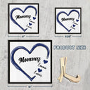 Gift For Mother,Gift For Grandma,Happy - Grandma Mom Sweethearts - Personalized 2-Layered Wooden Plaque With Stand