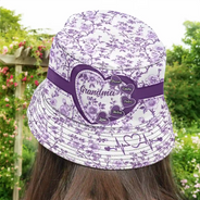 Gift For Mother,Gift For Grandma,Happy - Grandma Mom Toile De Jouy - Personalized Bucket Hat