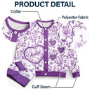 Gift For Mother,Gift For Grandma,Love - Grandma Mom Toile De Jouy - Personalized Cardigan