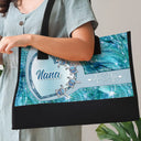 Gift For Grandma,Gift For Mother,Love - Grandma Mom's Little Turtle - Personalized Canvas Tote Bag