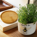 New baby,New Mom,Gift For Grandma,Gift For Mother,Happy - Grandma Mommy To Bee Pregnancy Annoucement - Personalized Ceramic Plant Pot