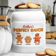 Happy,Gift For Grandma,Grandma's Hobby,Gift For Mother - Grandma's Favorite Cookies 3D Effect - Personalized Cookie Jar