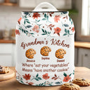 Gift For Mother, Gift For Grandma, Love - Grandma's Kitchen Have Another Cookie - Personalized Cookie Jar