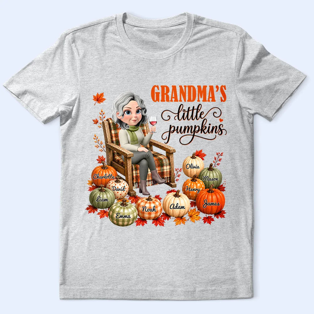 Grandma's Little Pumpkins - Personalized T Shirt