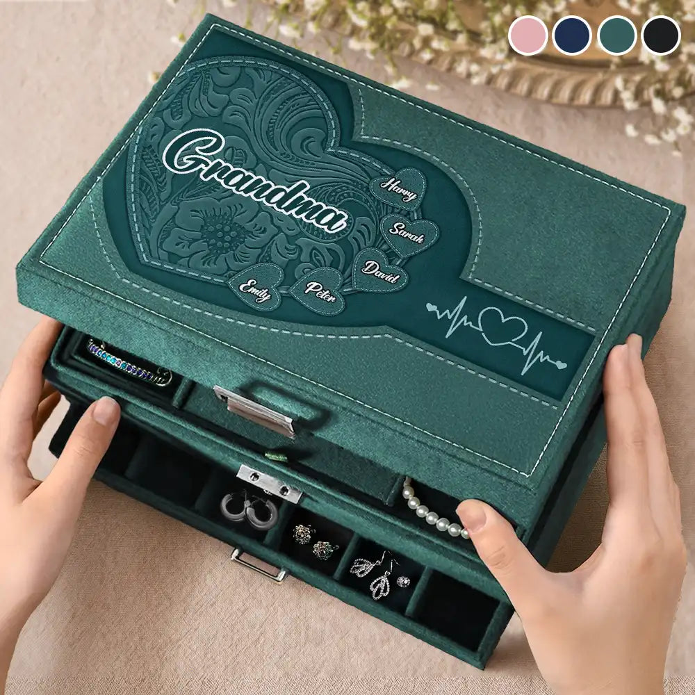 Grandma's Little Sweethearts - Personalized Jewelry Storage Box