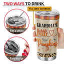 Grandmother Grandchildren Grandma's Little Pumpkins Family Fall Autumn Custom Tumbler