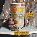 Grandmother Grandchildren Grandma's Little Pumpkins Family Fall Autumn Custom Tumbler