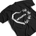 Gift For Father,Dad - Children,Happy - Grandpa Dad Heart Handprints - Personalized T Shirt