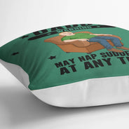 Gift For Father,Gift For Grandpa,Gift For Men,Non-Eng,Vector,Humorous - Grandpa May Nap Suddenly At Any Time - Personalized Pillow