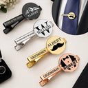 Confident,Gift For Men,Gift For Yourself,Wedding,Icon - Groomsman Bestman Wedding Gifts - Personalized Tie Clip
