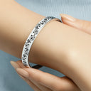 Gift For Bestie,Old Best friends,Love - Grow An Old Friend - Personalized Bangle Bracelet Cuff