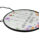 Grow An Old Friend Birth Flower - Personalized Stained Glass Window Hanging Suncatcher