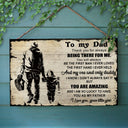 Guitar Being There For Me Customized Wood Rectangle Sign