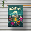 Happy Campers - Gift For Camping Besties - Personalized Custom Flag