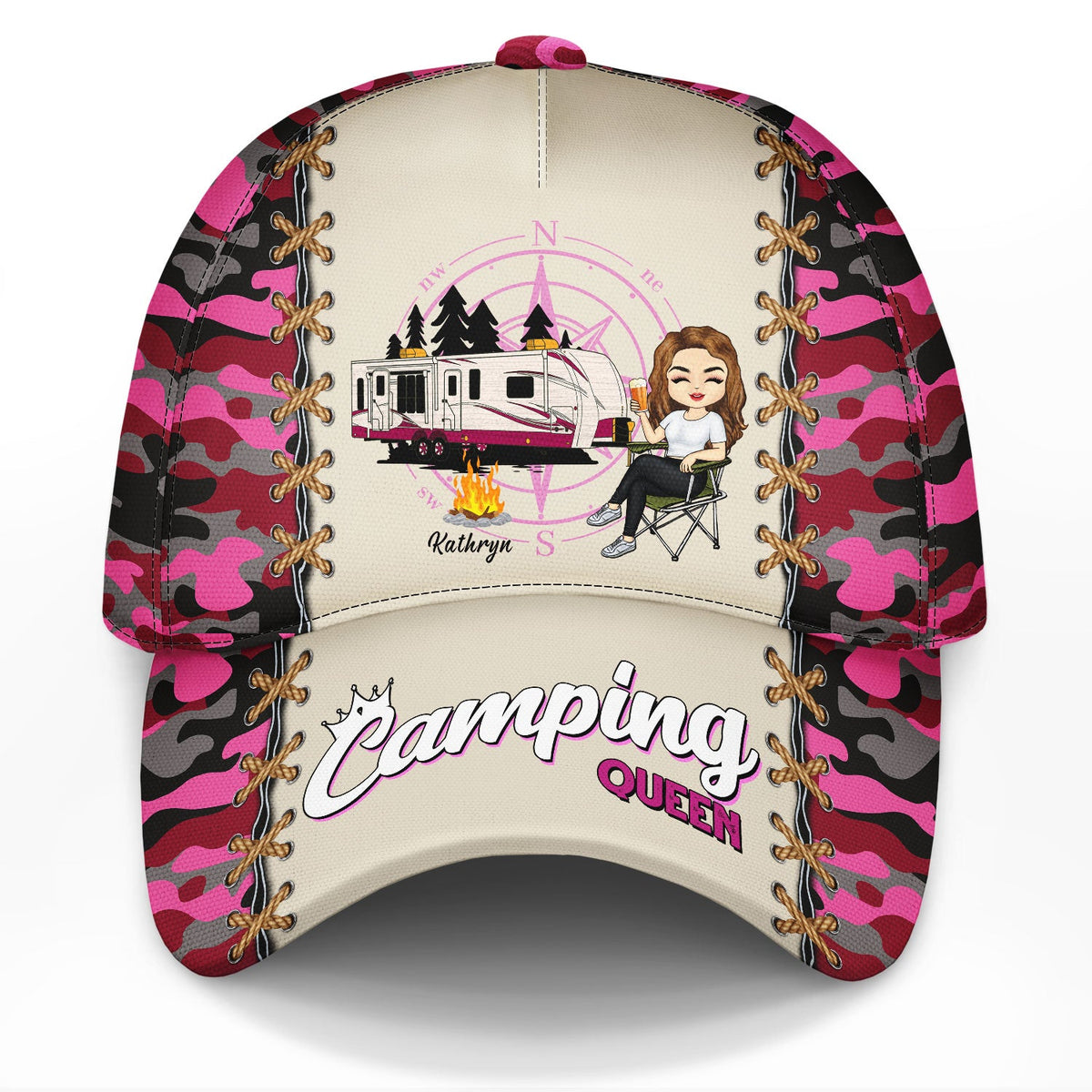 Camping Queen - Gift For Camping Women - Personalized Classic Cap